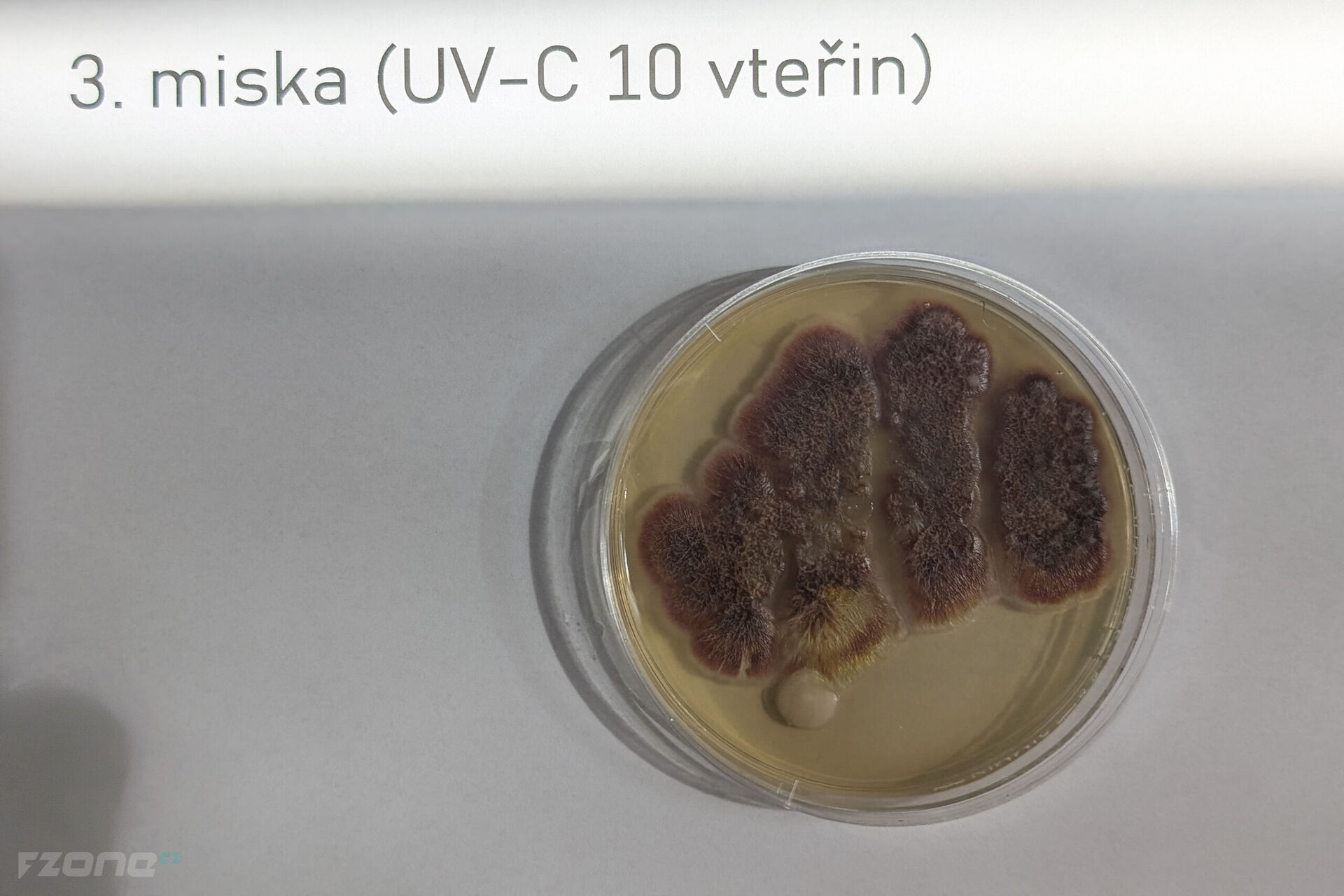 3. miska (UV-C, 10 vteřin)