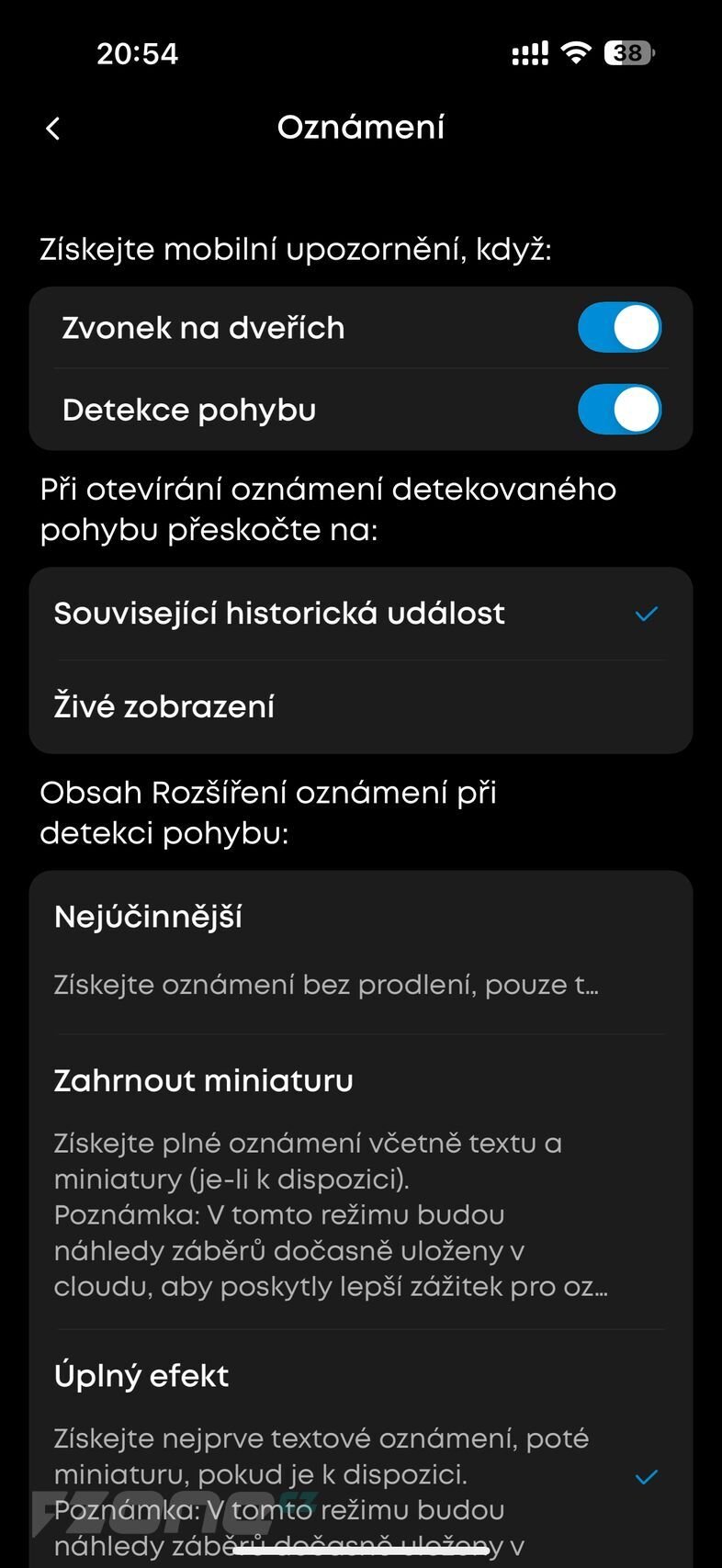 Aplikace eufy - nastavení Eufy Video Doorbell E340 Dual Lens 2K