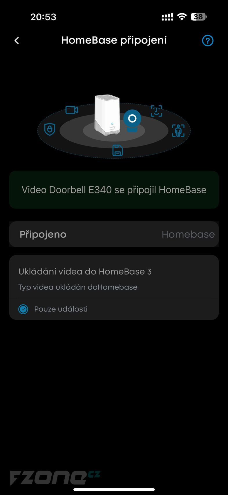 Aplikace eufy - nastavení Eufy Video Doorbell E340 Dual Lens 2K