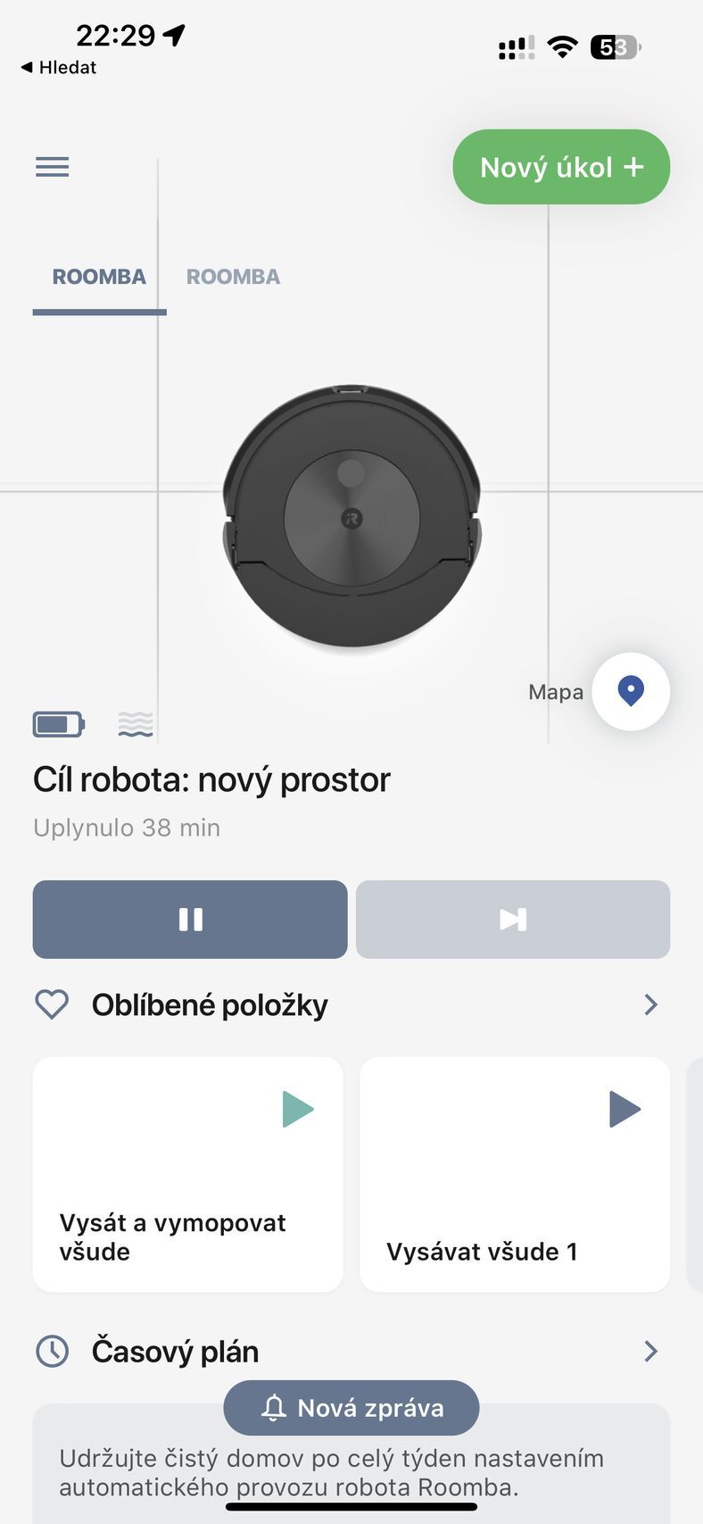 Aplikace iRobot Home