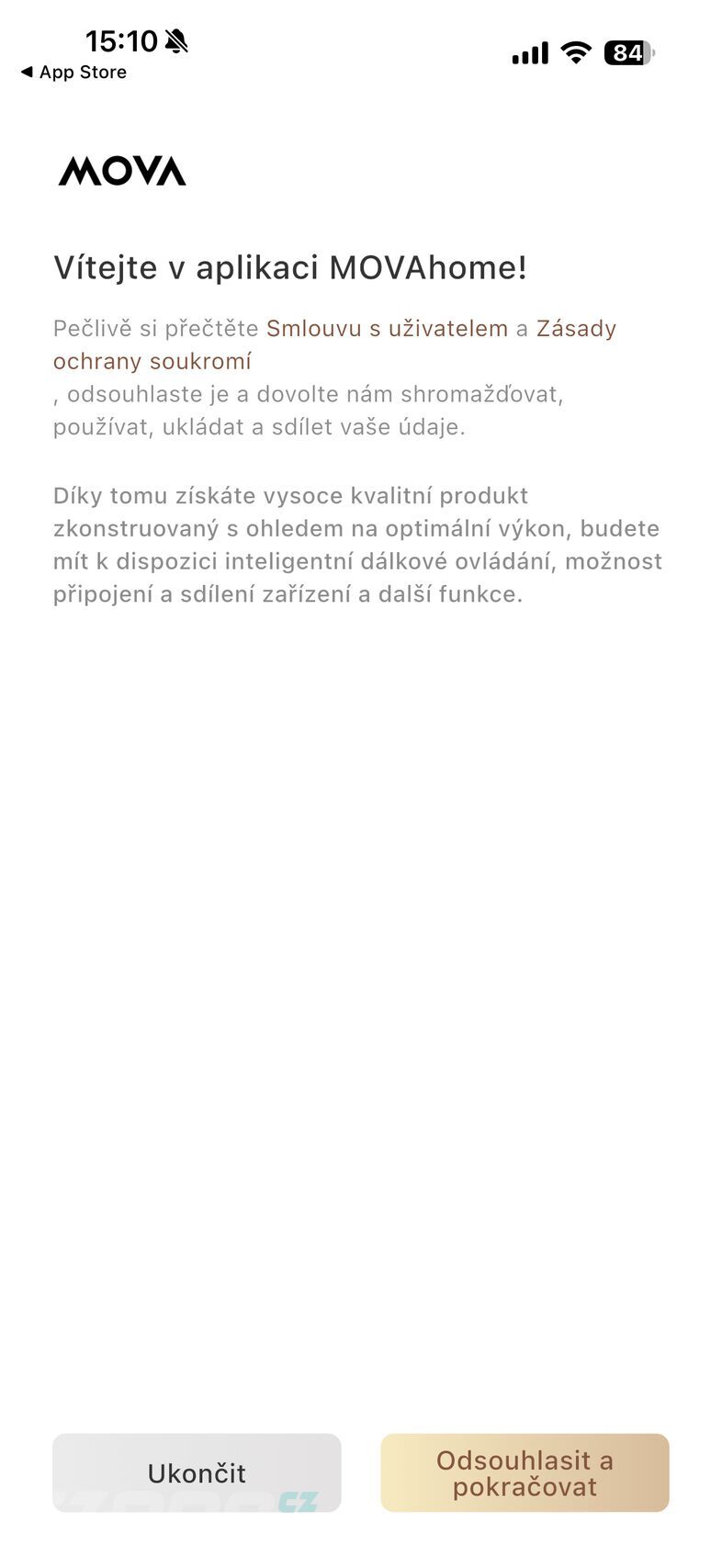 Aplikace MOVAhome