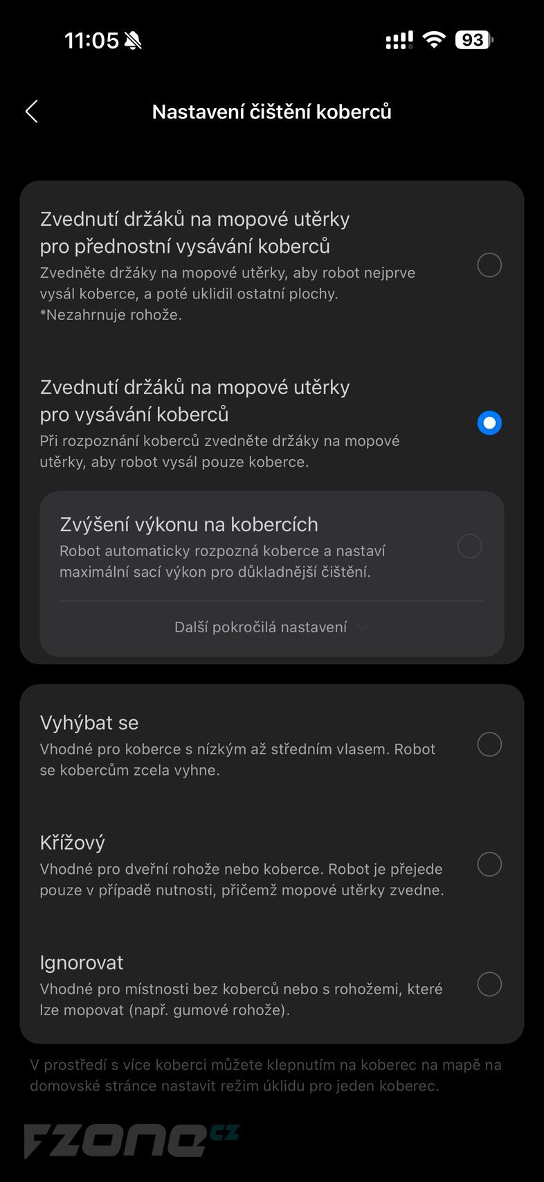 Aplikace Roborock