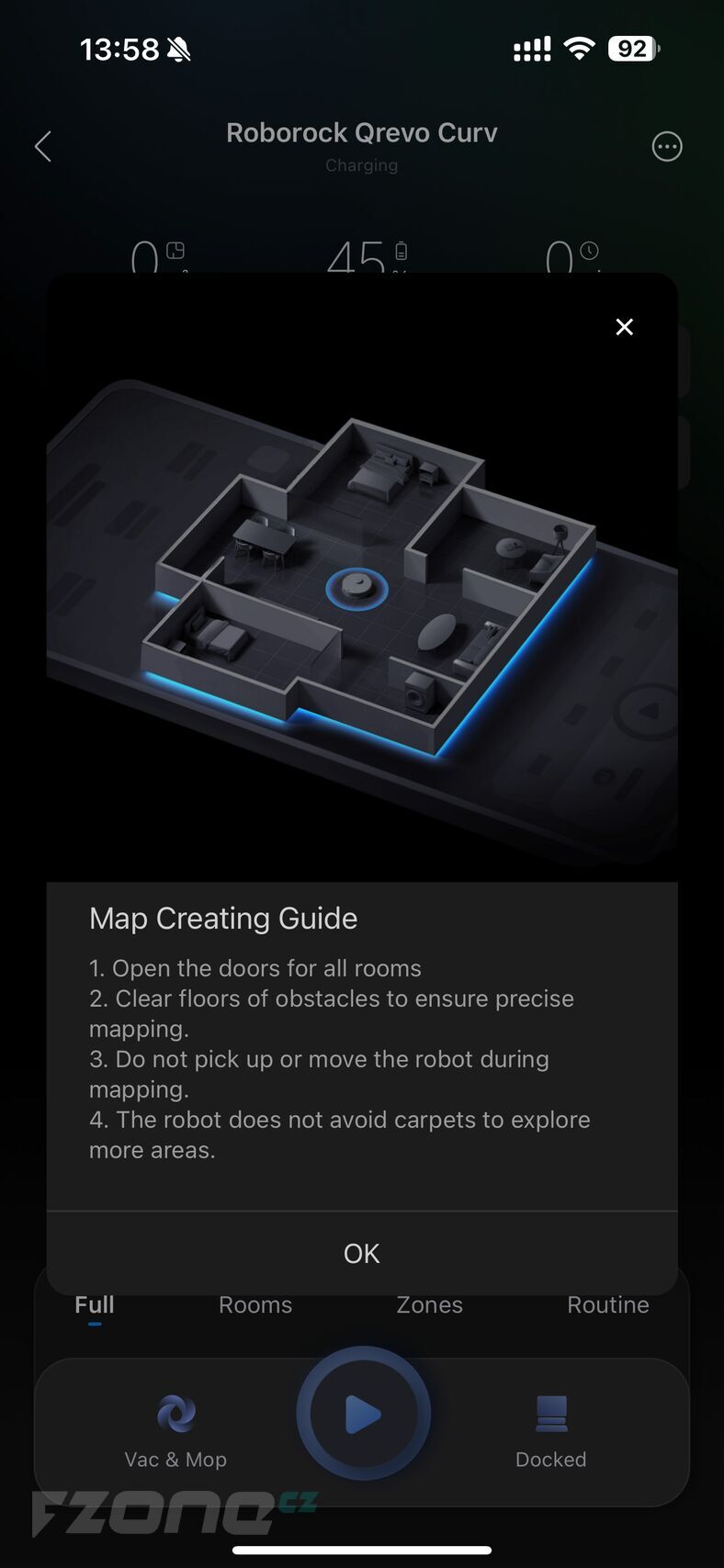 Aplikace Roborock pro iOS