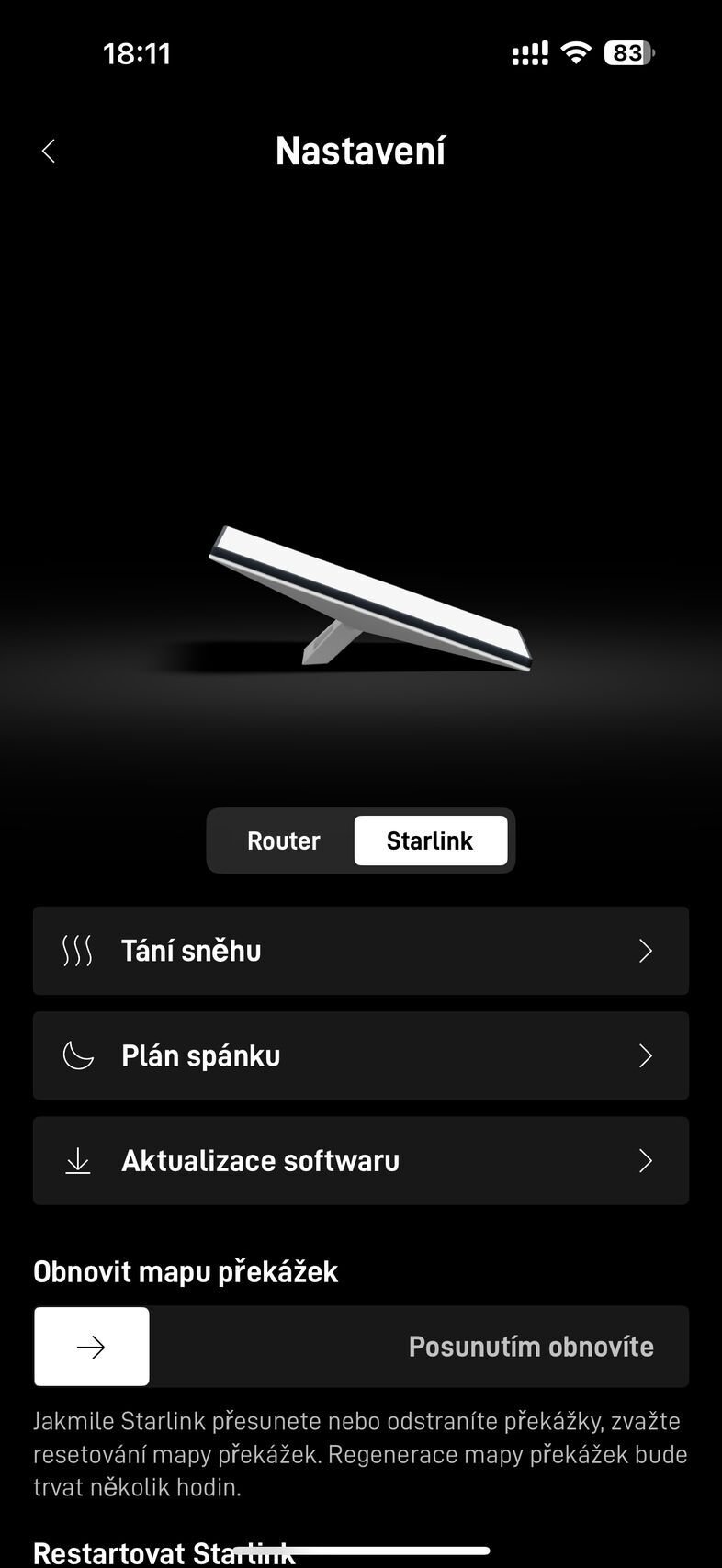 Aplikace Starlink