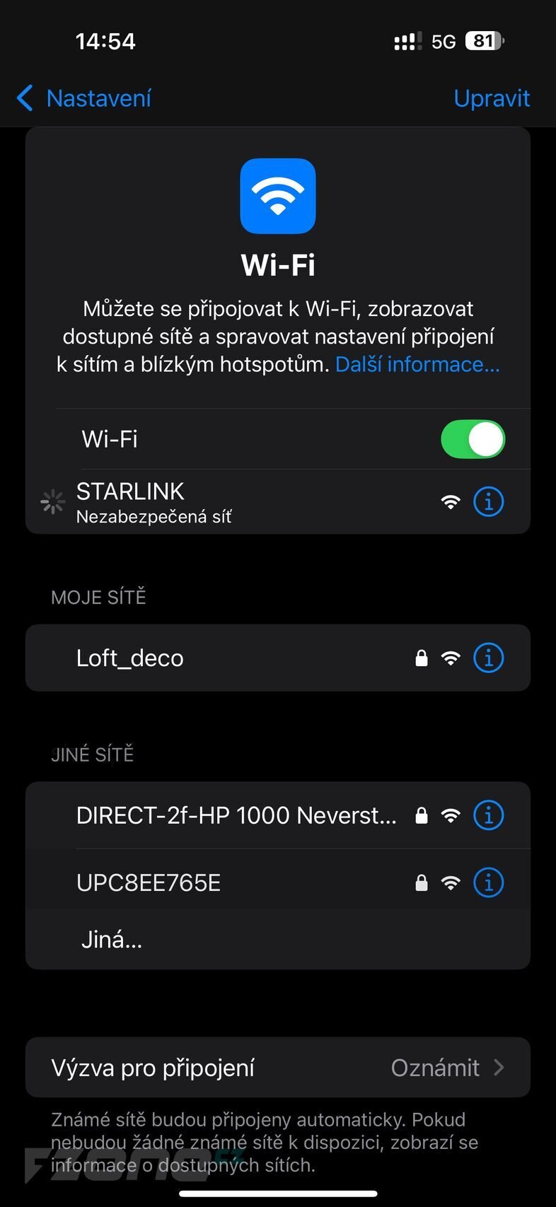 Aplikace Starlink