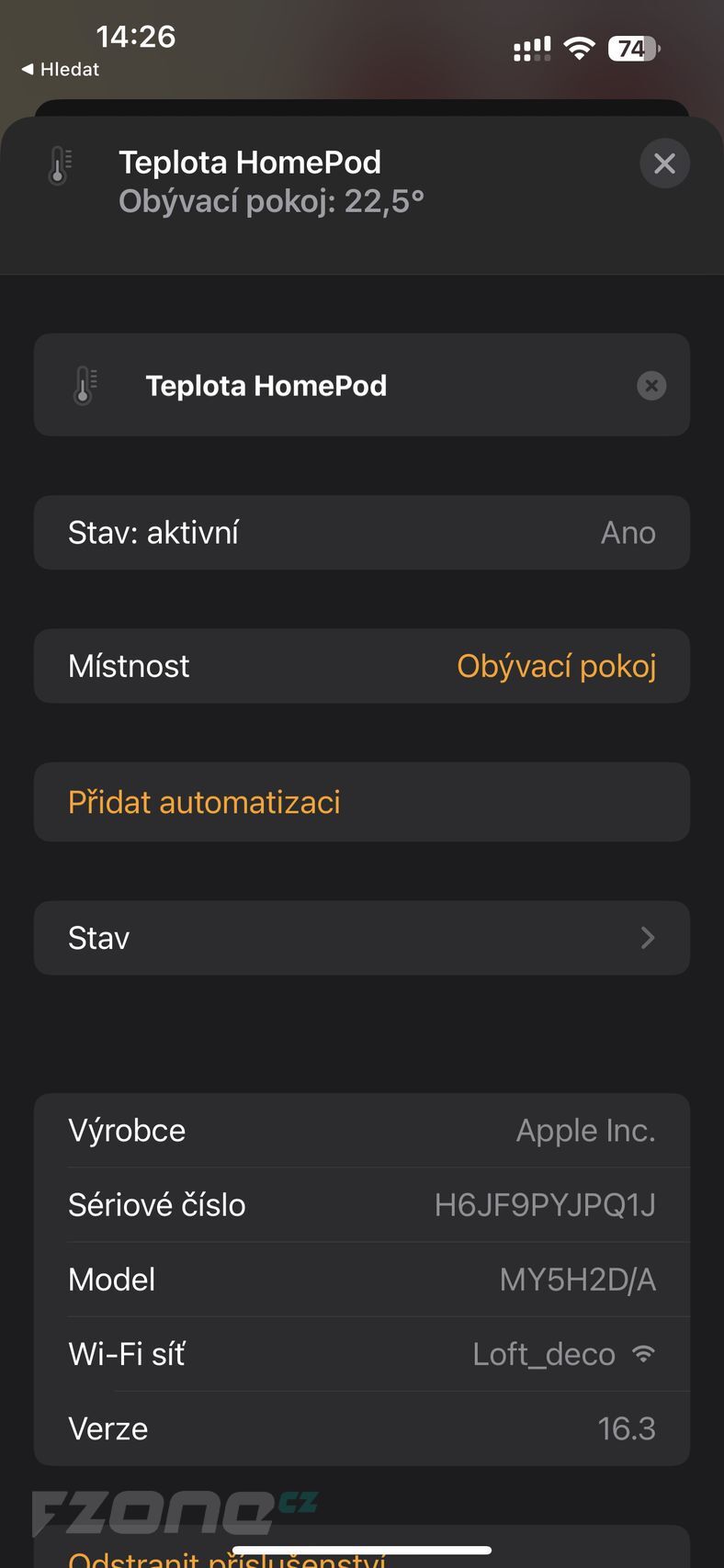 Apple HomePod mini - aktualizace iOS 16.3