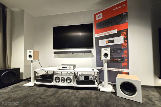 AV receivery JBL MA a reproduktory JBL Stage 2