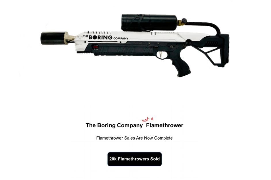 Boring Company - plamenomet