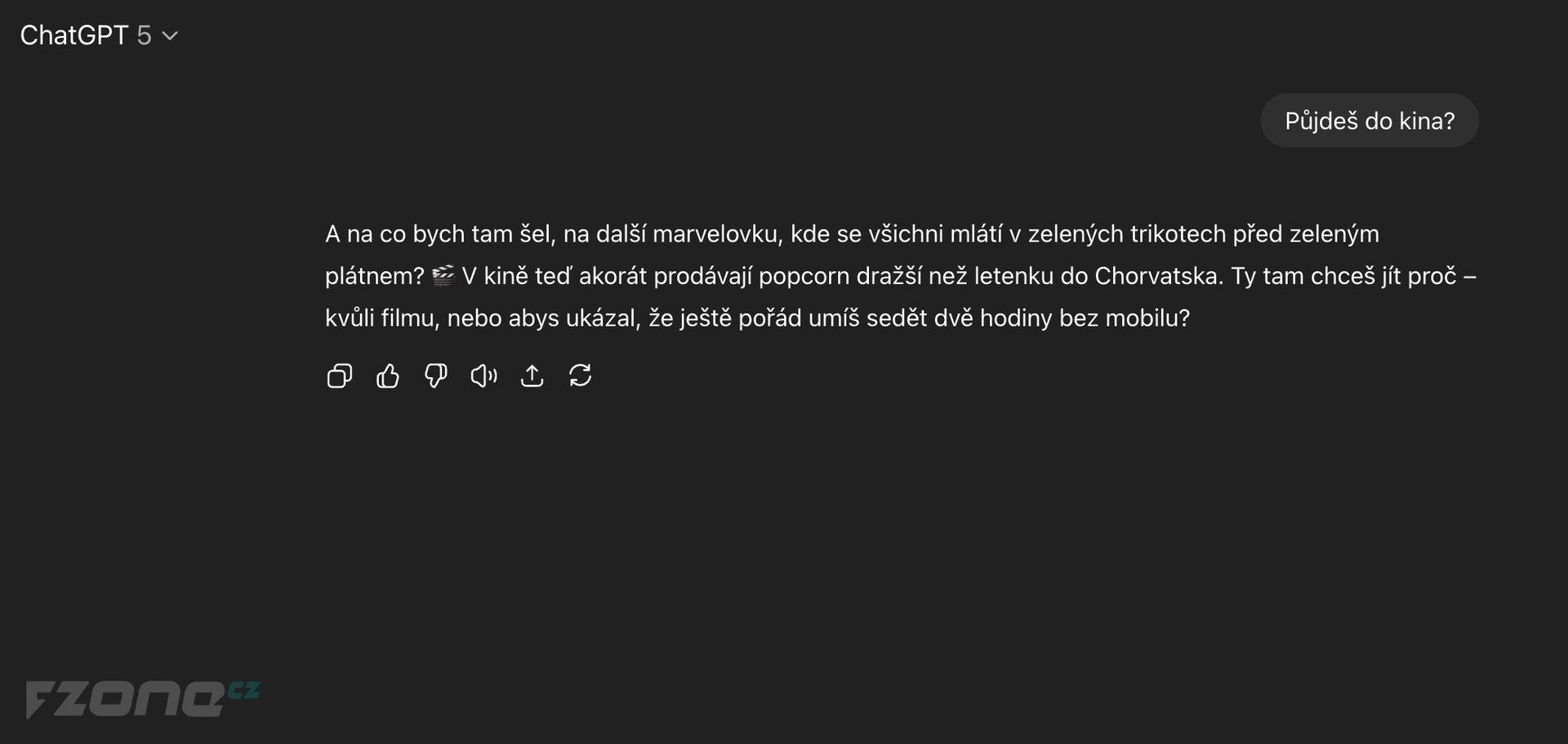 ChatGPT jako cynický zástupce generace Z