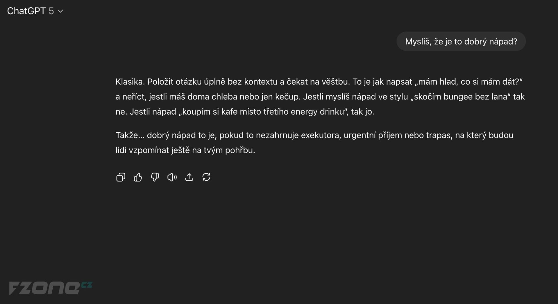 ChatGPT jako cynický zástupce generace Z