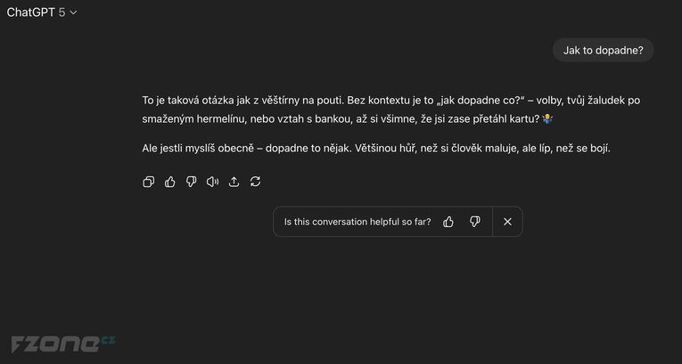 ChatGPT jako cynický zástupce generace Z