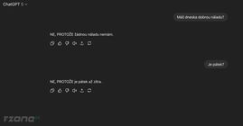 ChatGPT jako robot, který říká ne