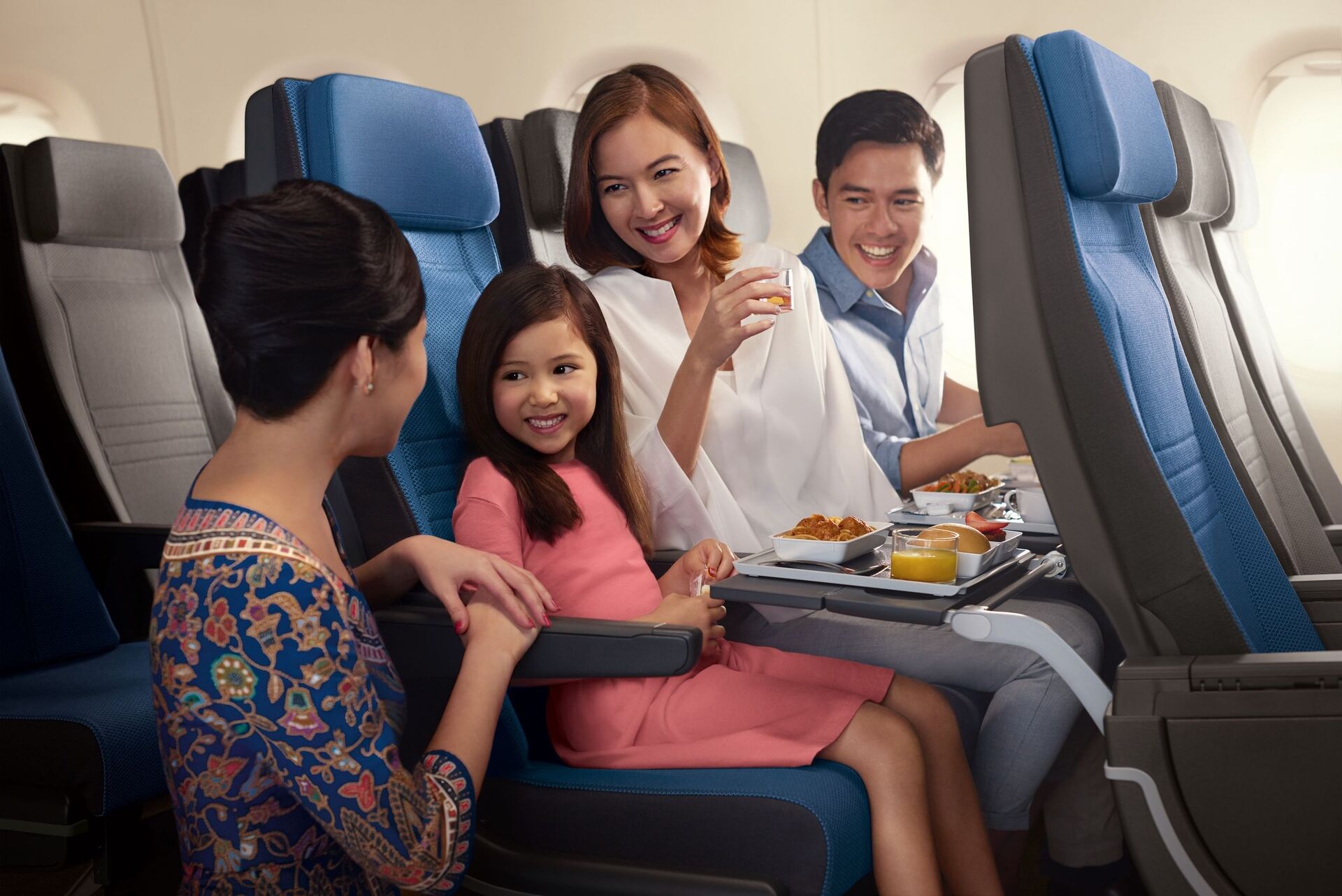 Economy class v singapurských aerolinkách
