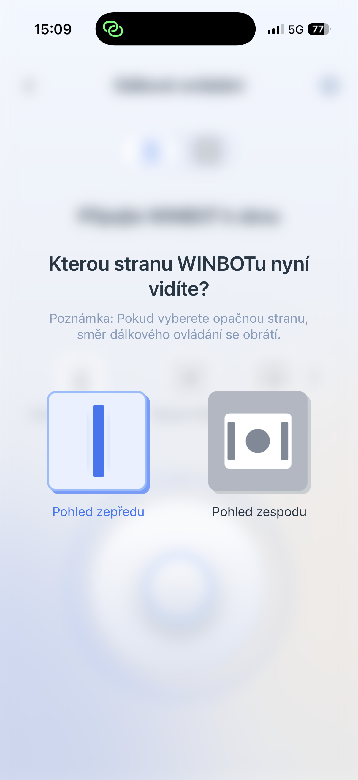 Ecovac Winbot W2S mobilní aplikace