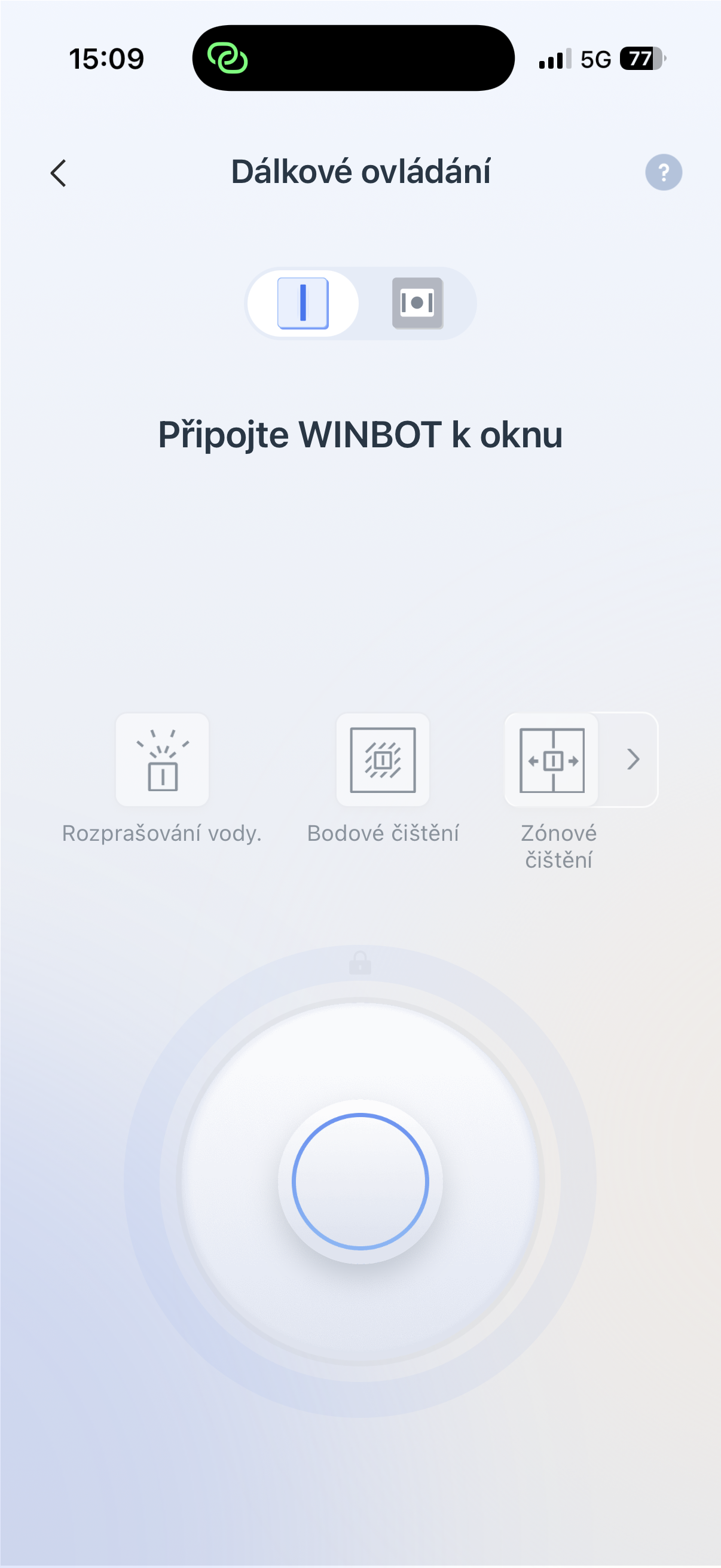 Ecovac Winbot W2S mobilní aplikace