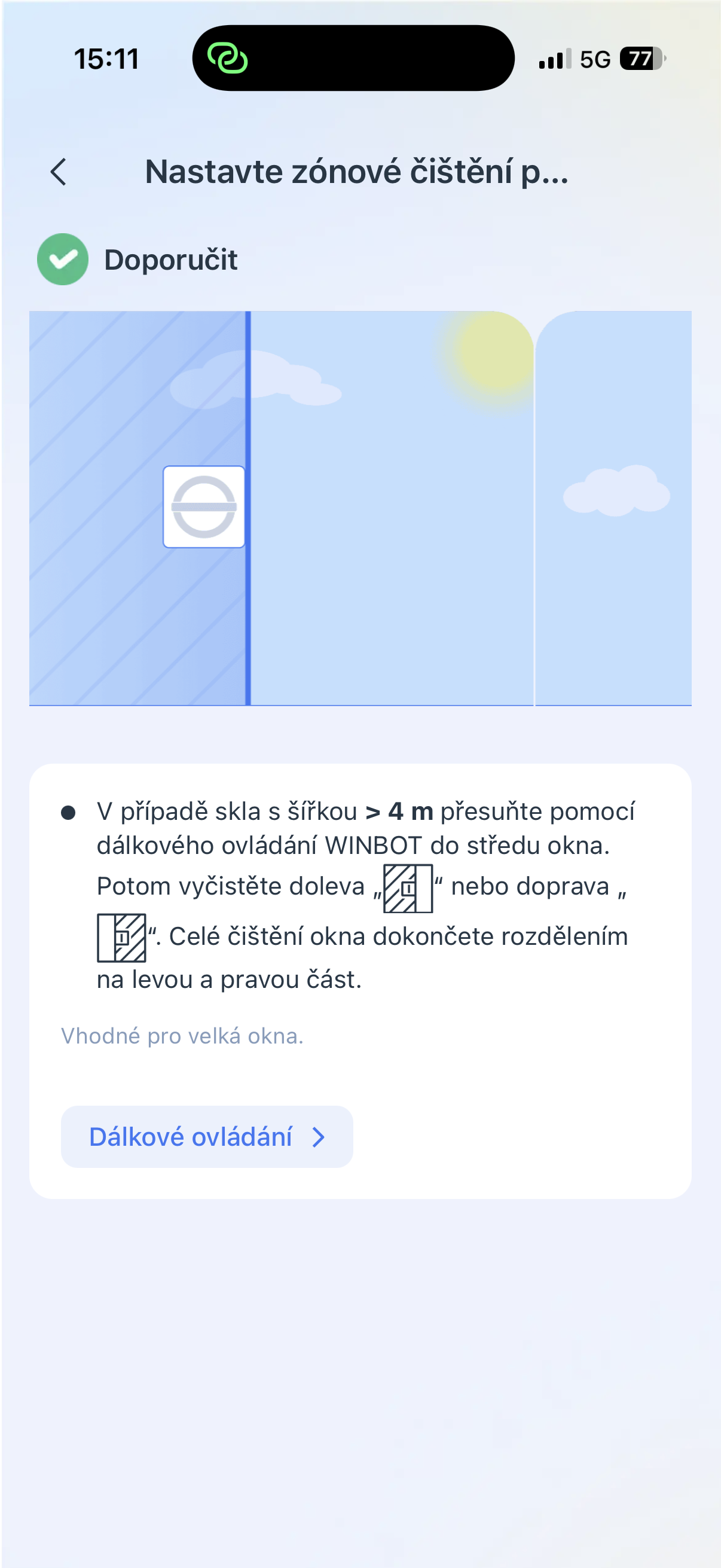 Ecovac Winbot W2S mobilní aplikace
