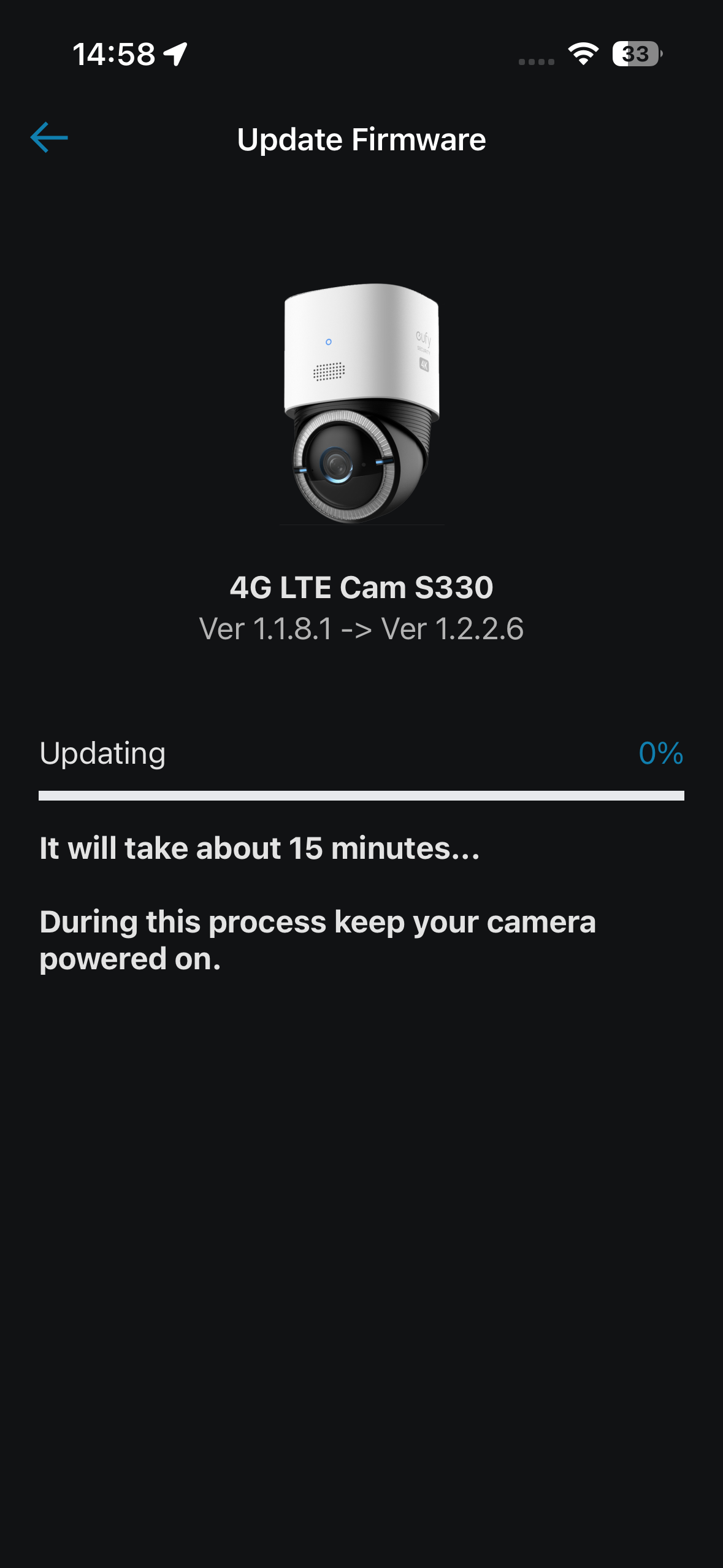 Eufy 4G LTE Cam S330