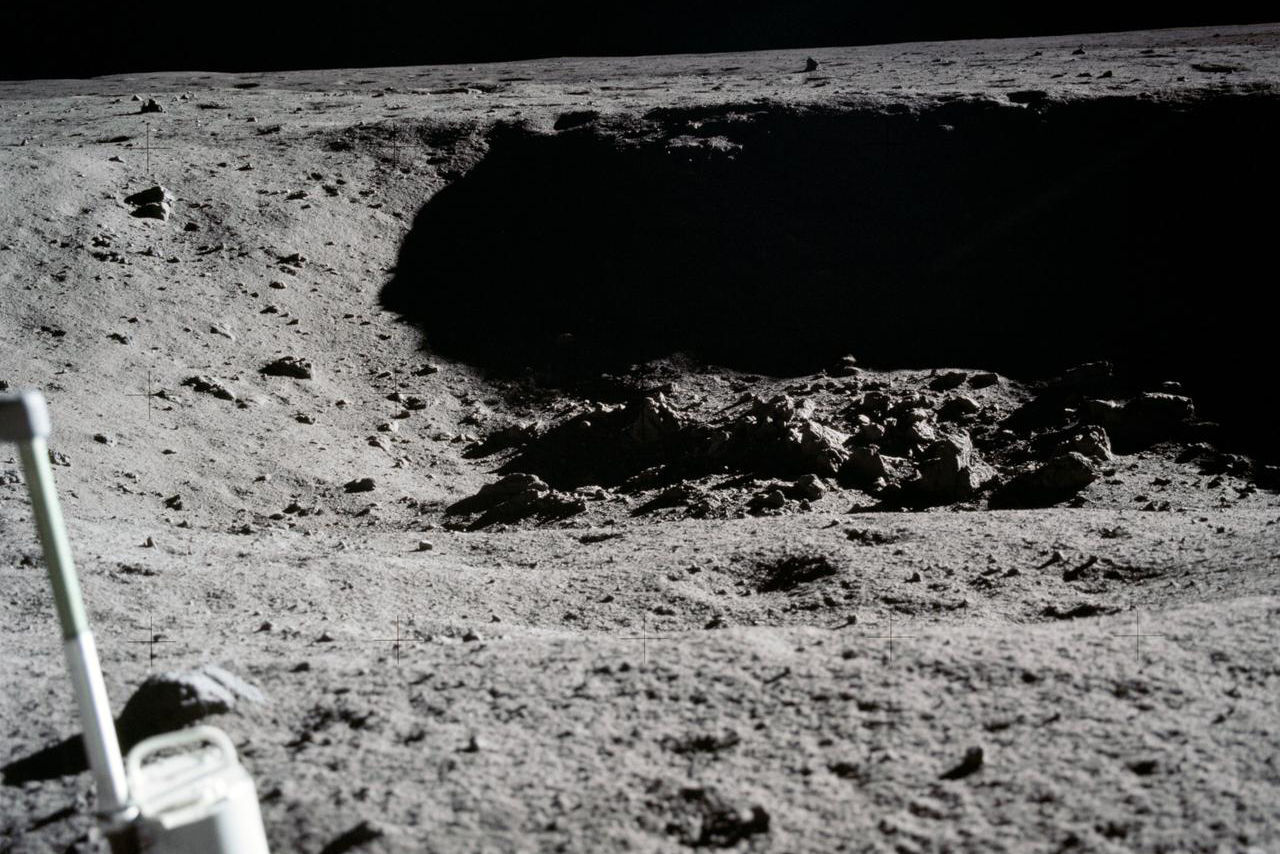 Fotografie pořízená po přistání na Měsíci