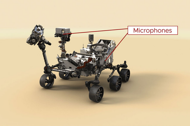 Mikrofony roveru Perseverance zachytily zvuky Marsu