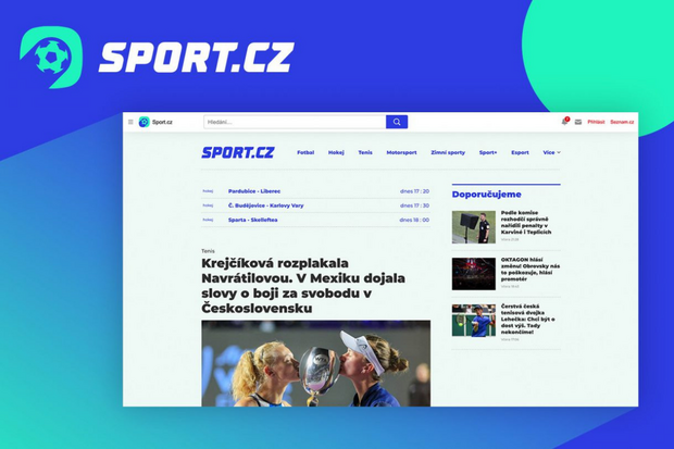 Sport.cz je nyní přehlednější a rychlejší, v roce 2022 jej doplní i nová aplikace