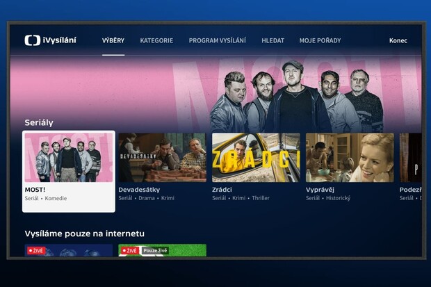iVysílání České Televize míří na velké obrazovky, první na řadu jde Android TV