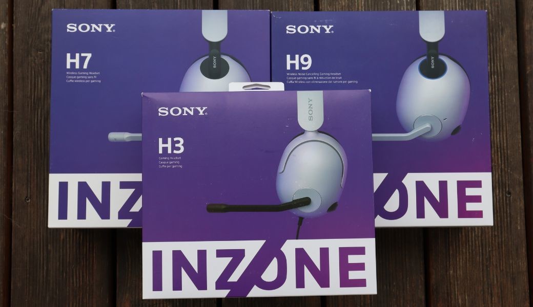 Sony Inzone H3, H7 a H9
