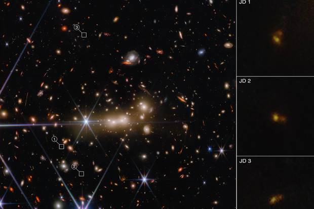 Webbův teleskop sleduje galaxie z raného vesmíru