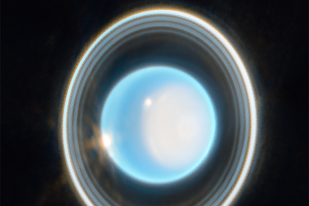Webbův teleskop zachytil prstence Uranu