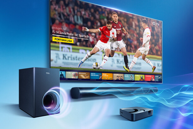 O2 nabízí k novému TV set-top boxu soundbar od TCL za pouhou 1 Kč