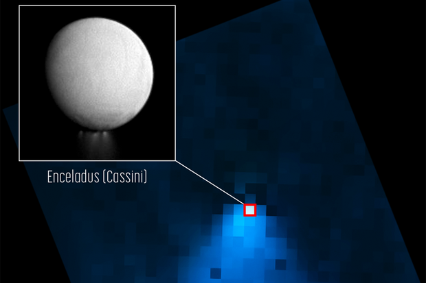 Webbův teleskop detekoval tryskající vodní páru ze Saturnova měsíce