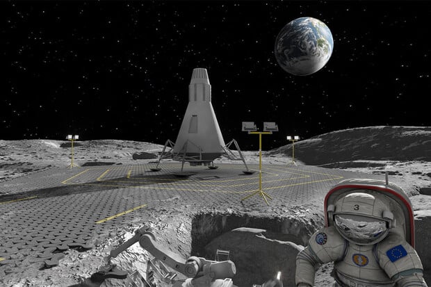 Jak se budou na Měsíci stavět silnice?