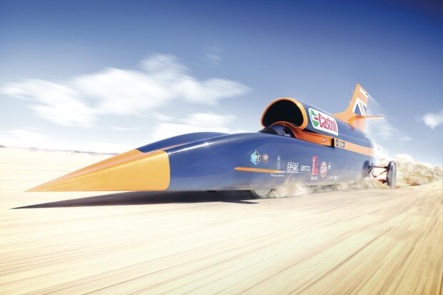 Supersonické auto Bloodhound chce pokořit dvacet let starý rychlostní rekord