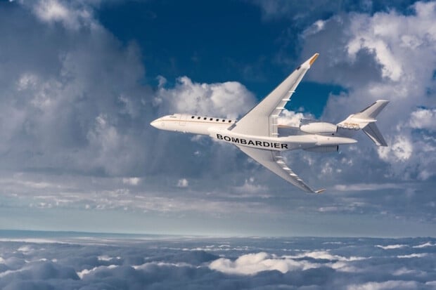Bombardier Global 8000, nadzvukové dopravní letadlo, chce odstartovat ještě letos