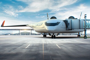 Z návrhu interiéru letadla s hybridním křídlem vám spadne brada 