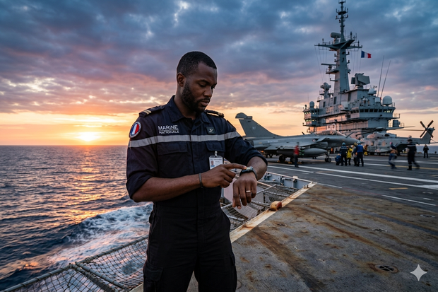Chytré hodinky prozradily polohu francouzské letadlové lodi 