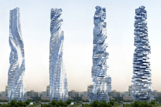 Dubaj se brzy dočká otáčecího mrakodrapu, který dokáže měnit svůj tvar