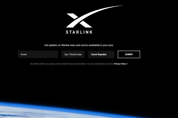 Internet přes družice Starlink se chystá na testování 