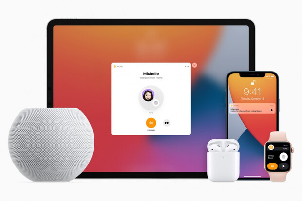 Nový iOS 14.1 přináší interkom na HomePod i ostatní Apple zařízení