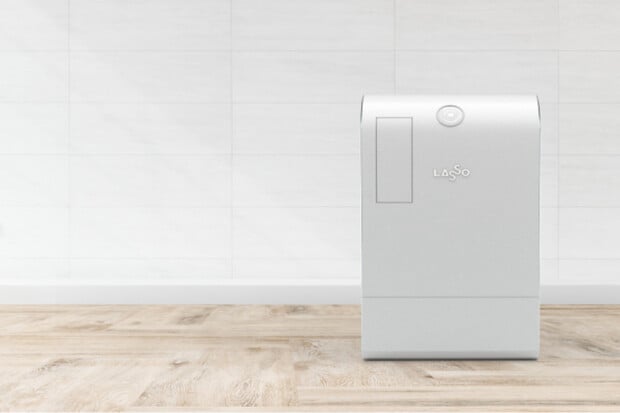 Lasso je domácím recyklačním strojem, který vypadá jako kuchyňský spotřebič