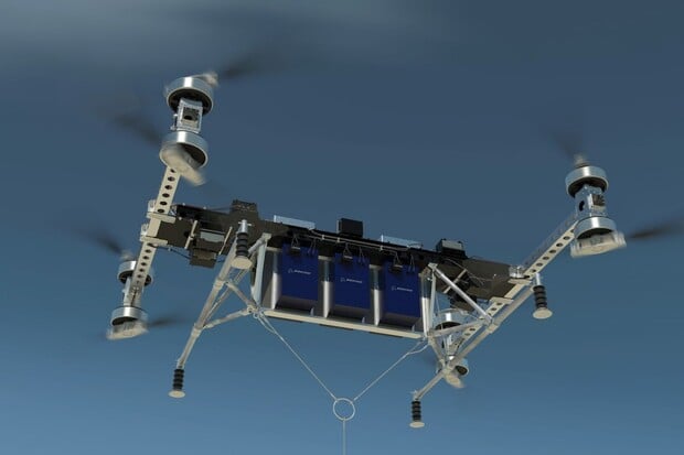 Obří dron od Boeingu uzvedne až 230 kilogramů nákladu jako nic