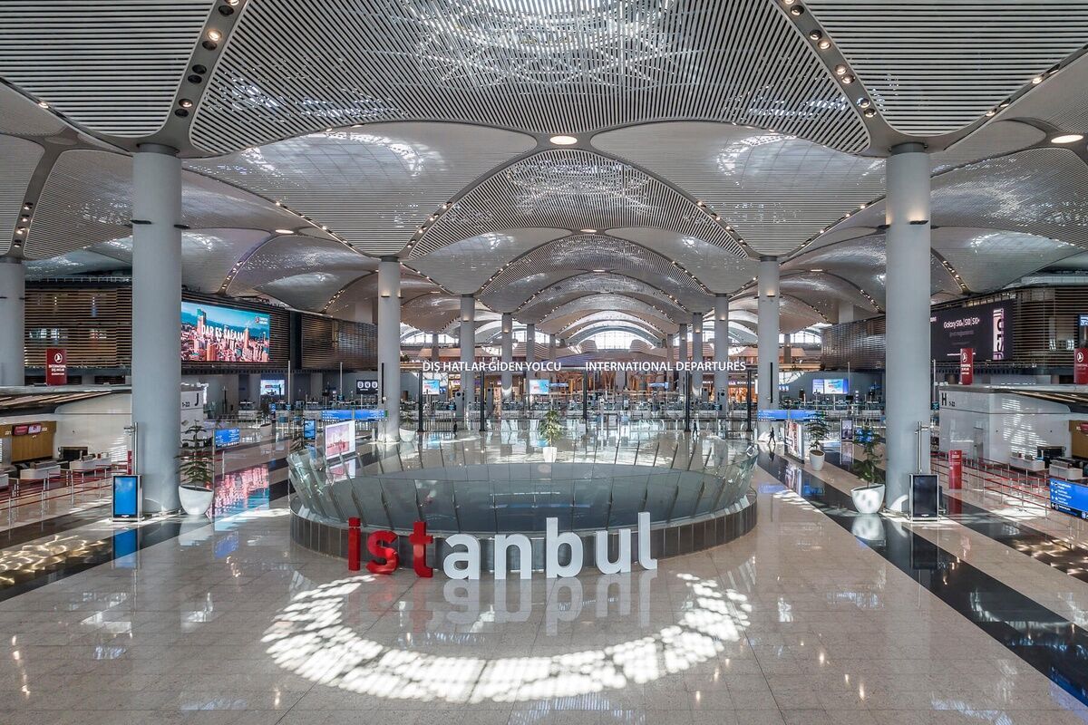 Istanbulské letiště - odletová hala