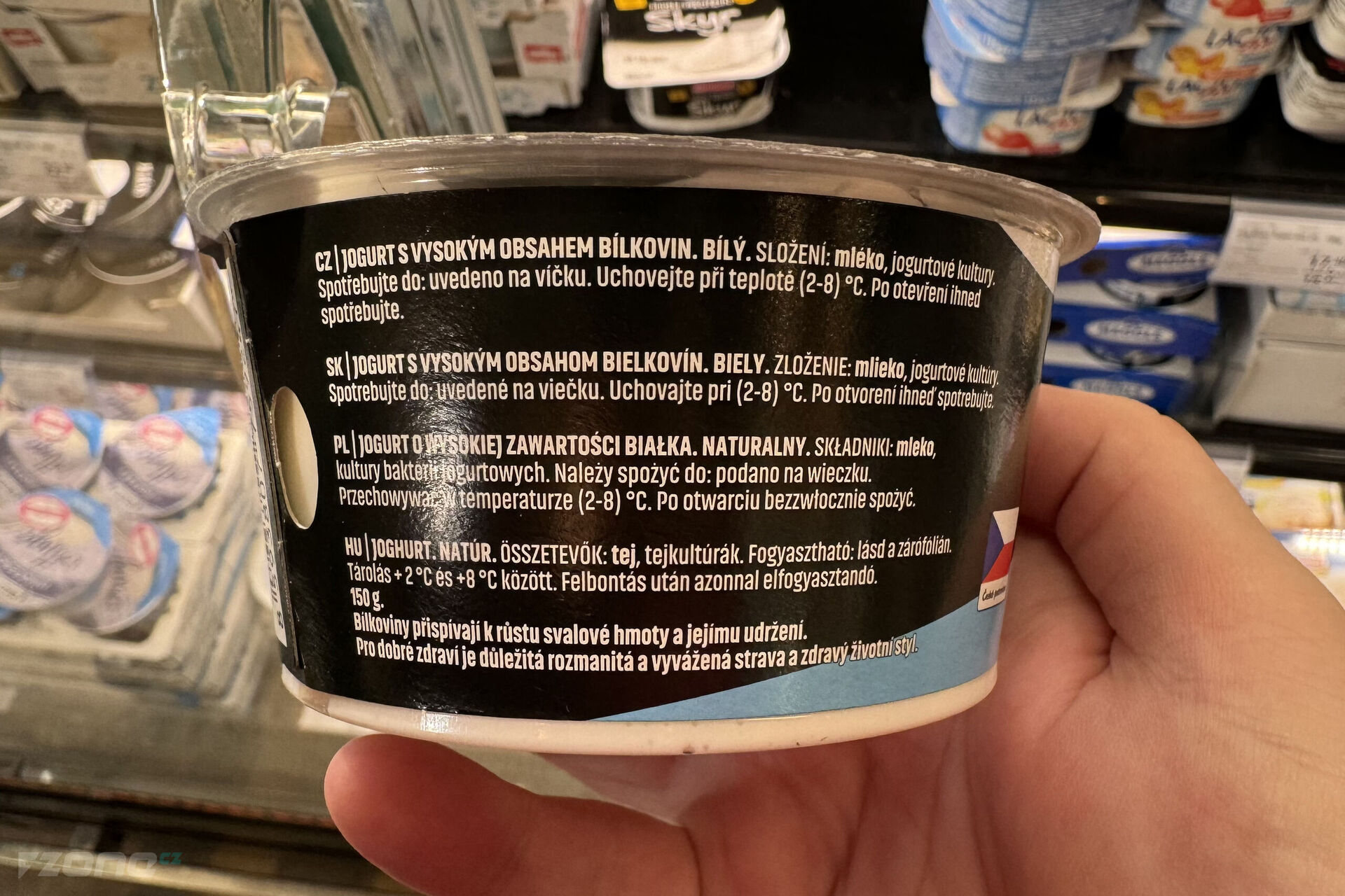 Jogurt s vyšším obsahem proteinu