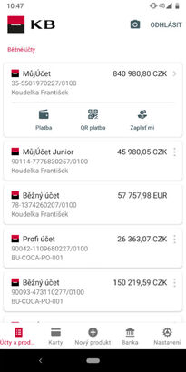 Mobilní banka od Komerčky