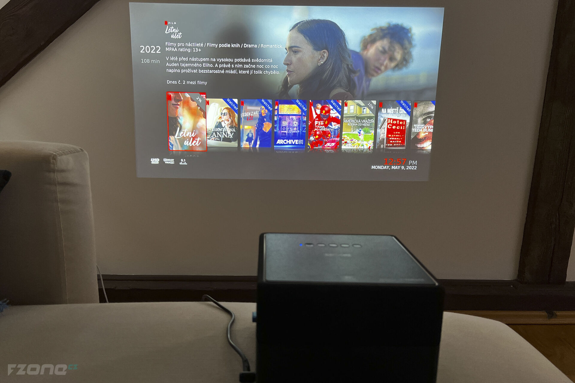 Netflix + projektor