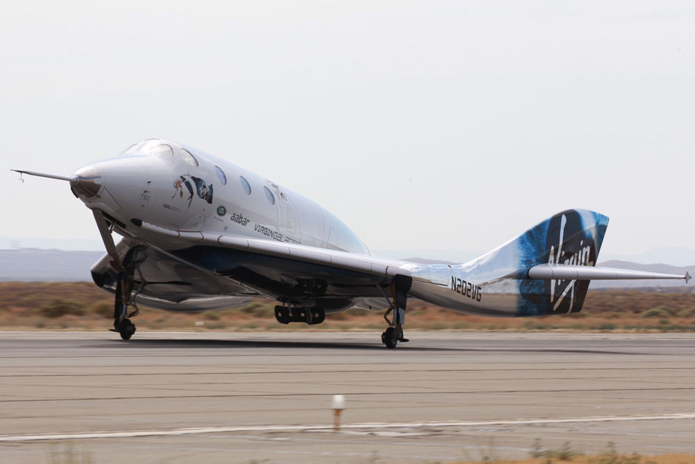 Nosné letadlo WhiteKnightTwo VMS Eve společnosti Virgin Galactic