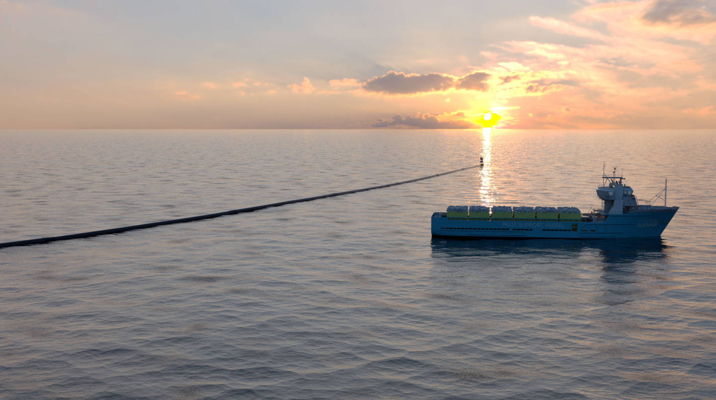 Ocean Cleanup boat