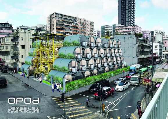 Opod betonový dům z venku 1