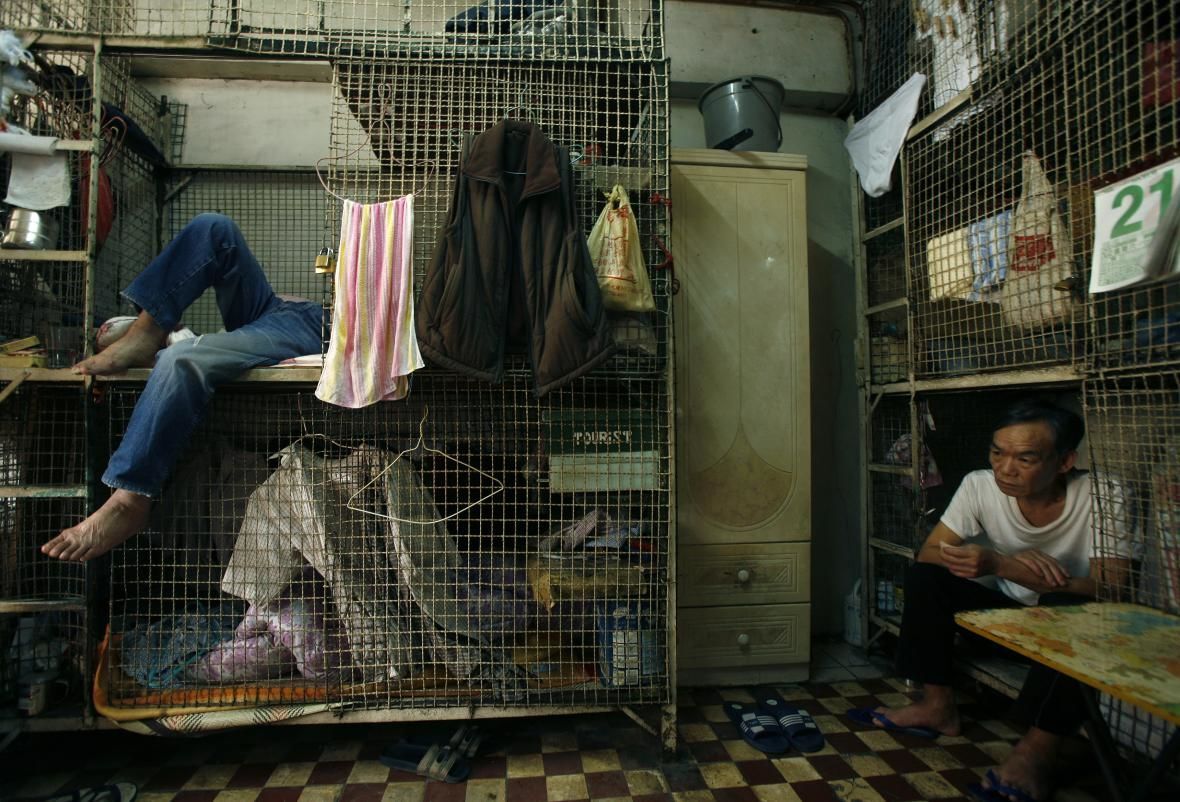 otřesné podmínky života v hongkongu