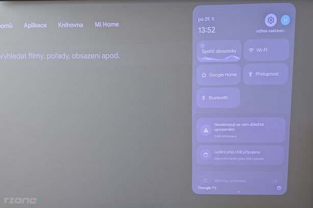 Prostředí Google TV na Xiaomi TV Stick 4K 2.gen