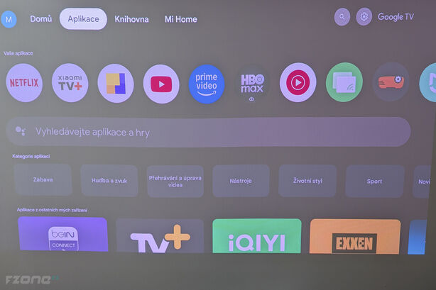 Prostředí Google TV na Xiaomi TV Stick 4K 2.gen